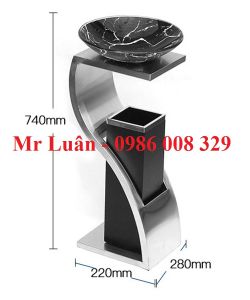 Thùng rác inox hành lang chữ Z