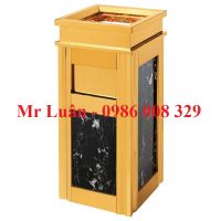 Thùng rác inox đá hoa cương A17-B