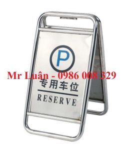 Biển cảnh báo inox chữ A 2