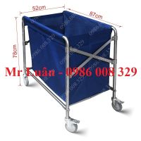 Xe chở đồ giặt là xếp gọn G-008 xanh