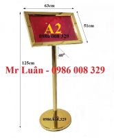 Biển menu chỉ dẫn vàng A2