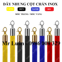 Dây nhung thay thế cột chắn inox