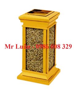 Thùng rác inox đá hoa cương A4