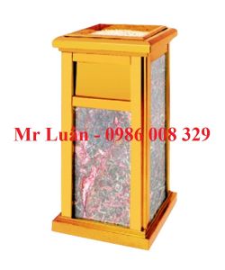 Thùng rác inox đá hoa cương A31-B