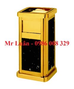 Thùng rác inox đá hoa cương A32