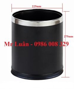 Thùng rác trong phòng 2 lớp đen