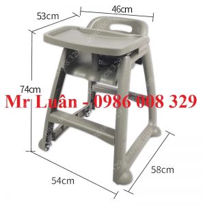 Ghế ngồi ăn trẻ em nhà hàng bằng nhựa
