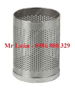 Thùng rác inox văn phòng dập lỗ