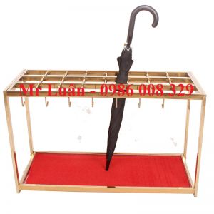 Kệ để ô dù vàng 24 ô không khóa
