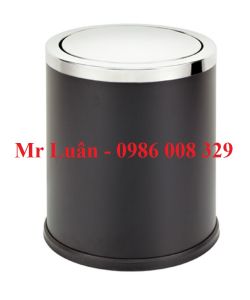 Thùng rác đen nắp lật nhỏ 25x30