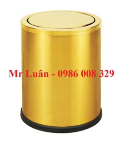 Thùng rác văn phòng vàng 25x30