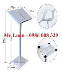 Giá kệ bạc để cuốn menu nhà hàng