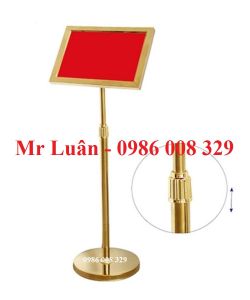 Biển menu vàng A4 tăng chiều cao