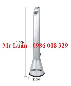 Cột trụ inox gạt tàn hình chóp