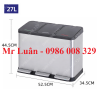 thung-rac-inox-dap-chan-27l-3-ngan - ảnh nhỏ 5