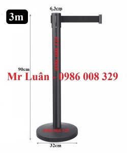 Trụ thép sơn đen dây 3m đen