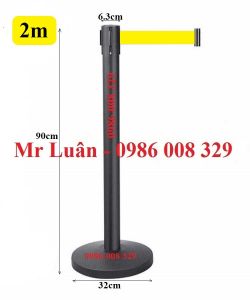 Trụ thép sơn đen dây 2m vàng