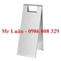 Biển cảnh báo chú ý inox gấp gọn chữ A