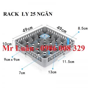 Rack đựng ly 25 ngăn