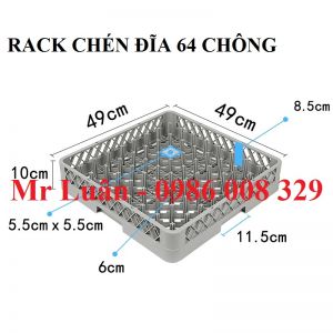 Rack đựng chén đĩa 64 chông