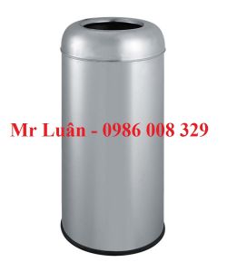 Thùng rác inox tròn nắp hở