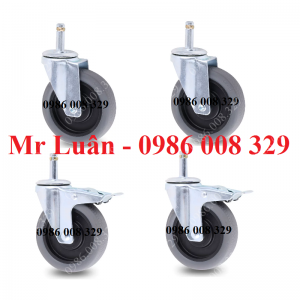 Bộ 4 bánh xe có khóa mua thêm cho xe đẩy nhựa