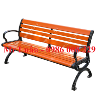 Ghế công viên có tựa gỗ nhựa