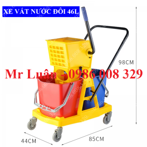 Xe vắt nước lau sàn đôi 46L