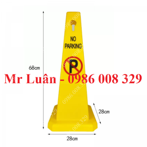Biển báo cấm đỗ xe hình trụ bằng nhựa