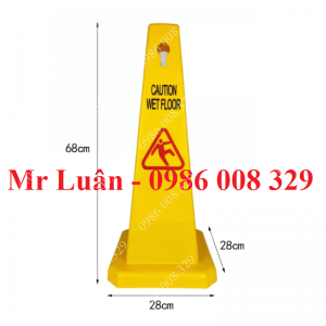 Biển báo trơn trượt hình trụ bằng nhựa