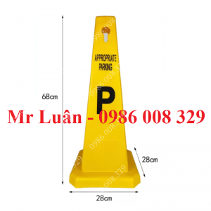 Biển báo chỗ đỗ xe hình trụ bằng nhựa