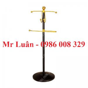 Cây treo quần áo khách sạn thép sơn đen 1m2