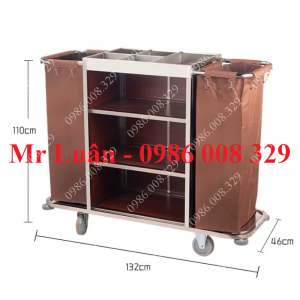 Xe đẩy dọn buồng phòng khách sạn X03