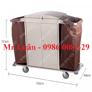 Xe đẩy dọn buồng phòng khách sạn X07