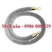 Dây nhung xám cho cột ngăn inox