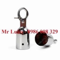 Đầu móc dây nhung inox trắng