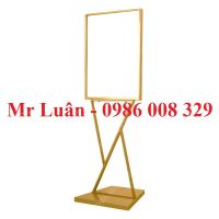 Bảng welcome inox mạ vàng