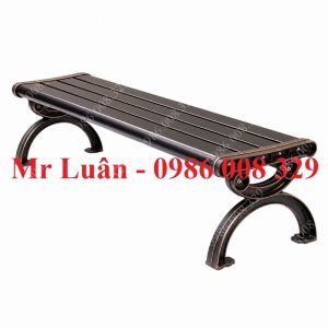 Ghế công viên nhôm đúc không tựa