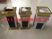 Top 5 Thùng rác inox vàng cao cấp đá hoa cương khách sạn nhà hàng bán chạy nhất